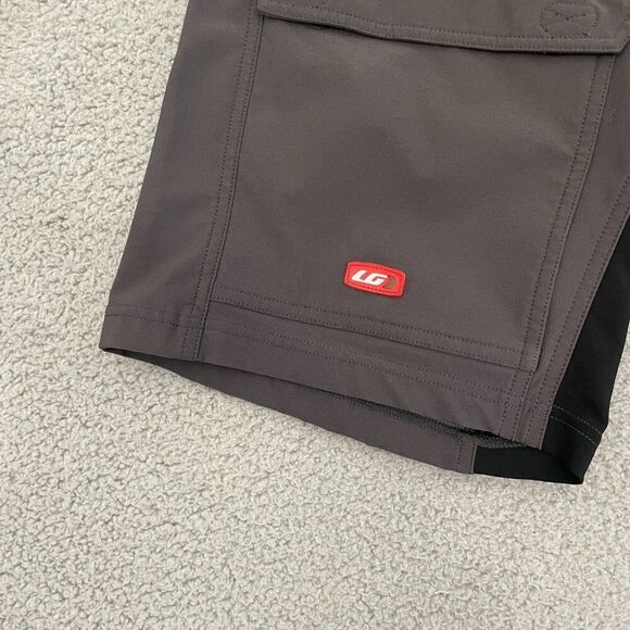 Louis‎ Garneau Cycling Shorts Men L Gray Adjustable Cargo - Picture 2 of 15